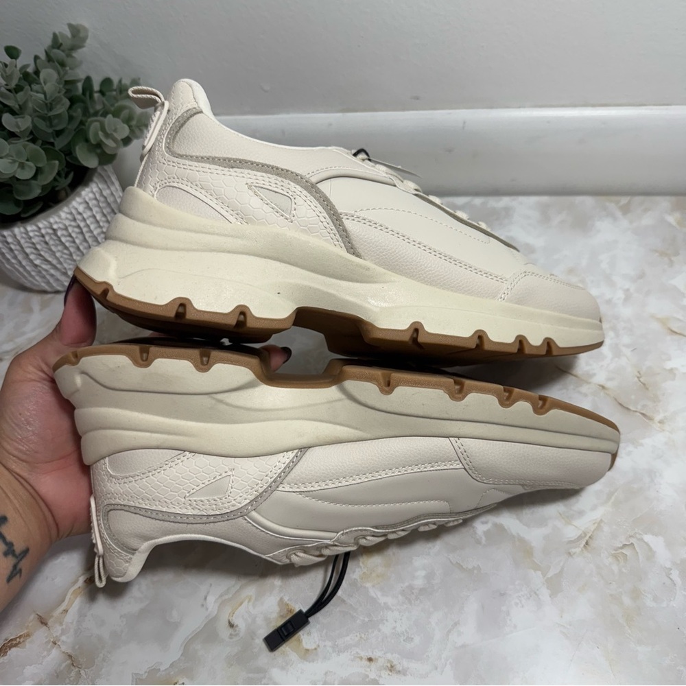 NWT Zara Women Single Running Shoes Size 8 Zara 39 Minimalist Chunky Dad Casual - Picture 10 of 13